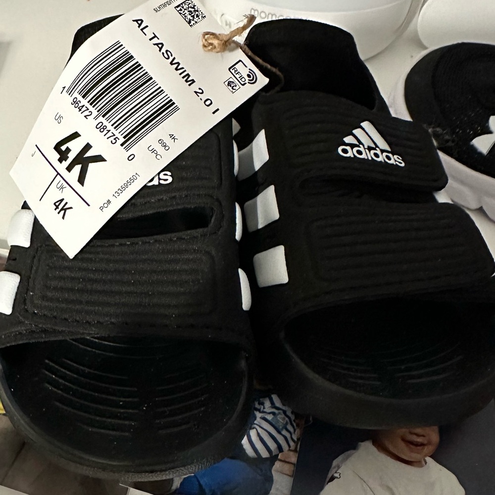 4K adidas sandals